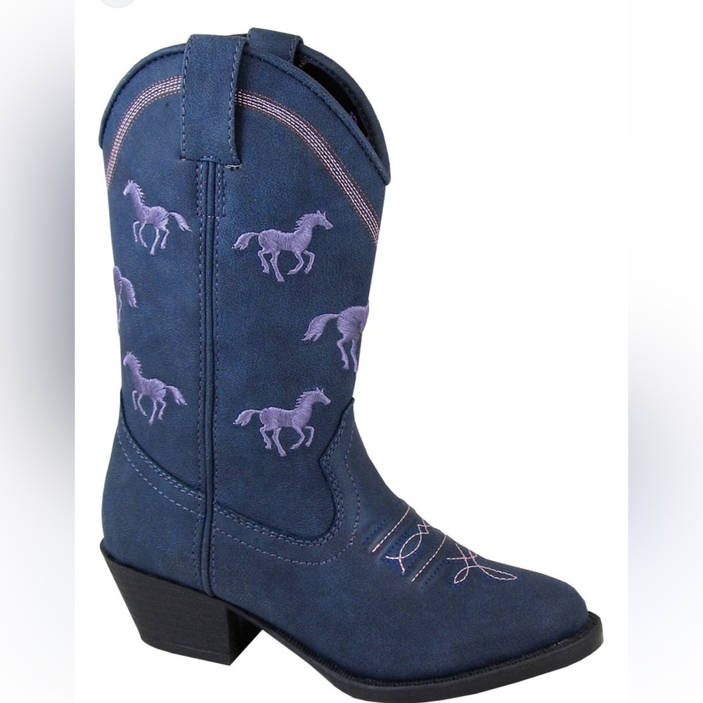 SMOKY MOUNTAIN GIRLS' RUSTLER WESTERN BOOTS - ROUND TOE Size 6.5